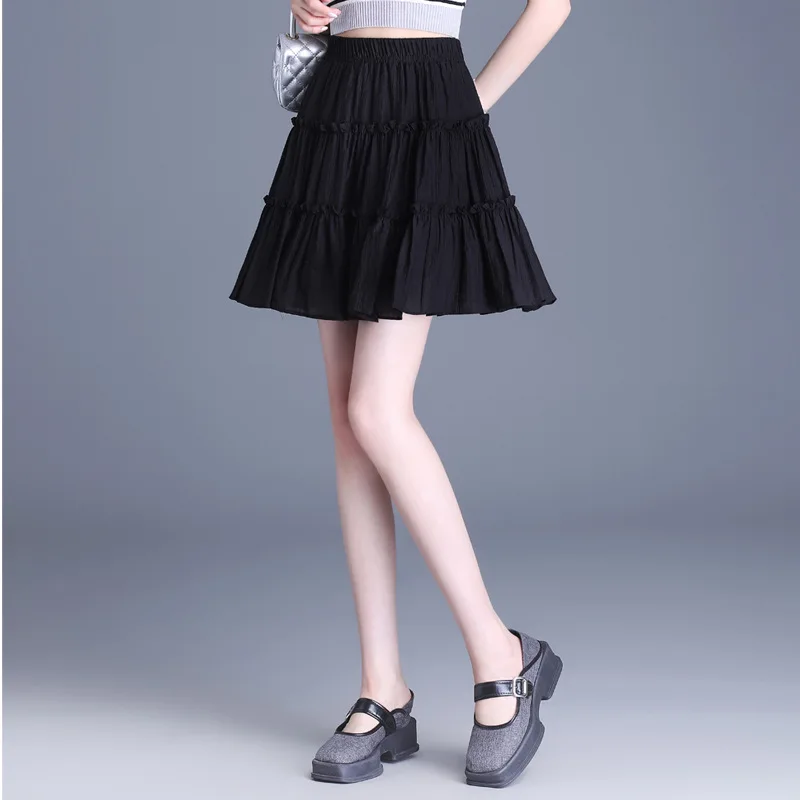 ZXRYXGS 2024 Elegant Patchwork Short Skirt Black White Fashionable Skirts Women's Clothing High Waisted Summer Skirt Tide