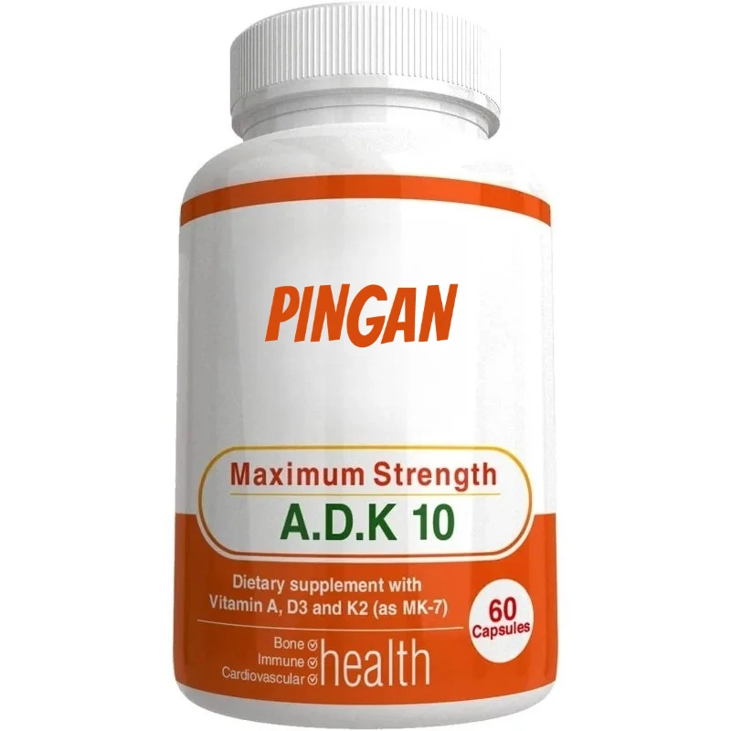 

Vitamin A1, D3, and K2 (such As MK7) - Bone and Immune System Support with 60 Vegetarian Capsules