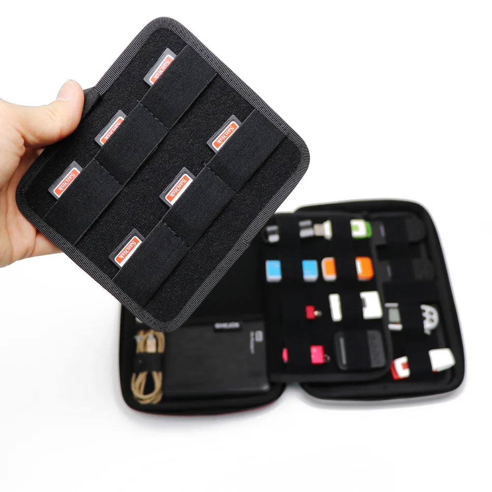 New Large Electronic Gadgets Accessories Set Travel Storage Bag For HDD U Disk SD Card USB Data Cables Seyahat Organizer