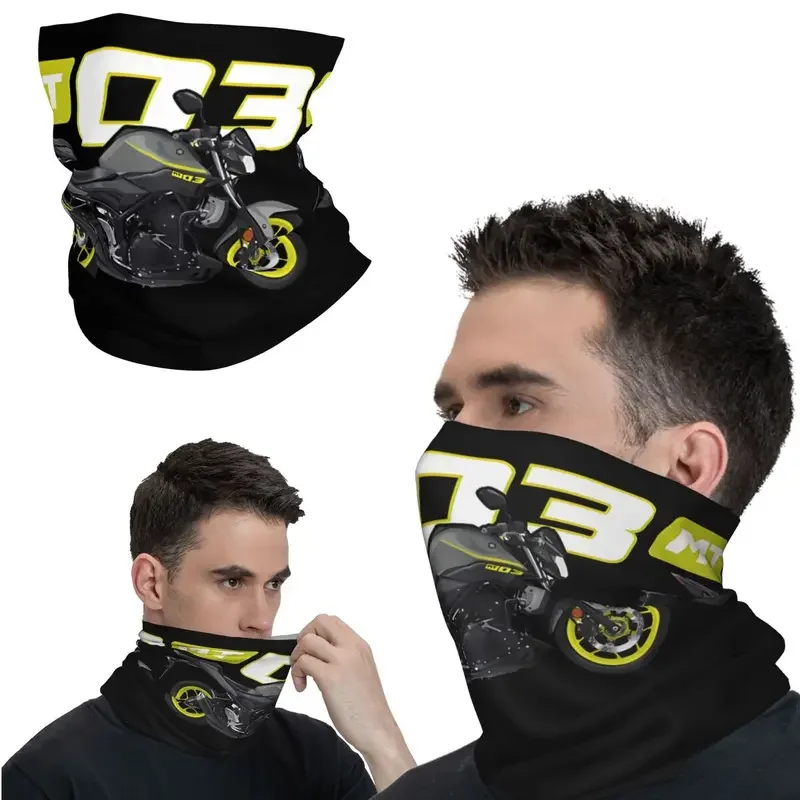 Unisex Multi-uso rosto cachecol, lavável Balaclava, Bandana legal, tampa do pescoço, impresso Motorcycle Club, MT-03, MT 03, ciclismo, adulto