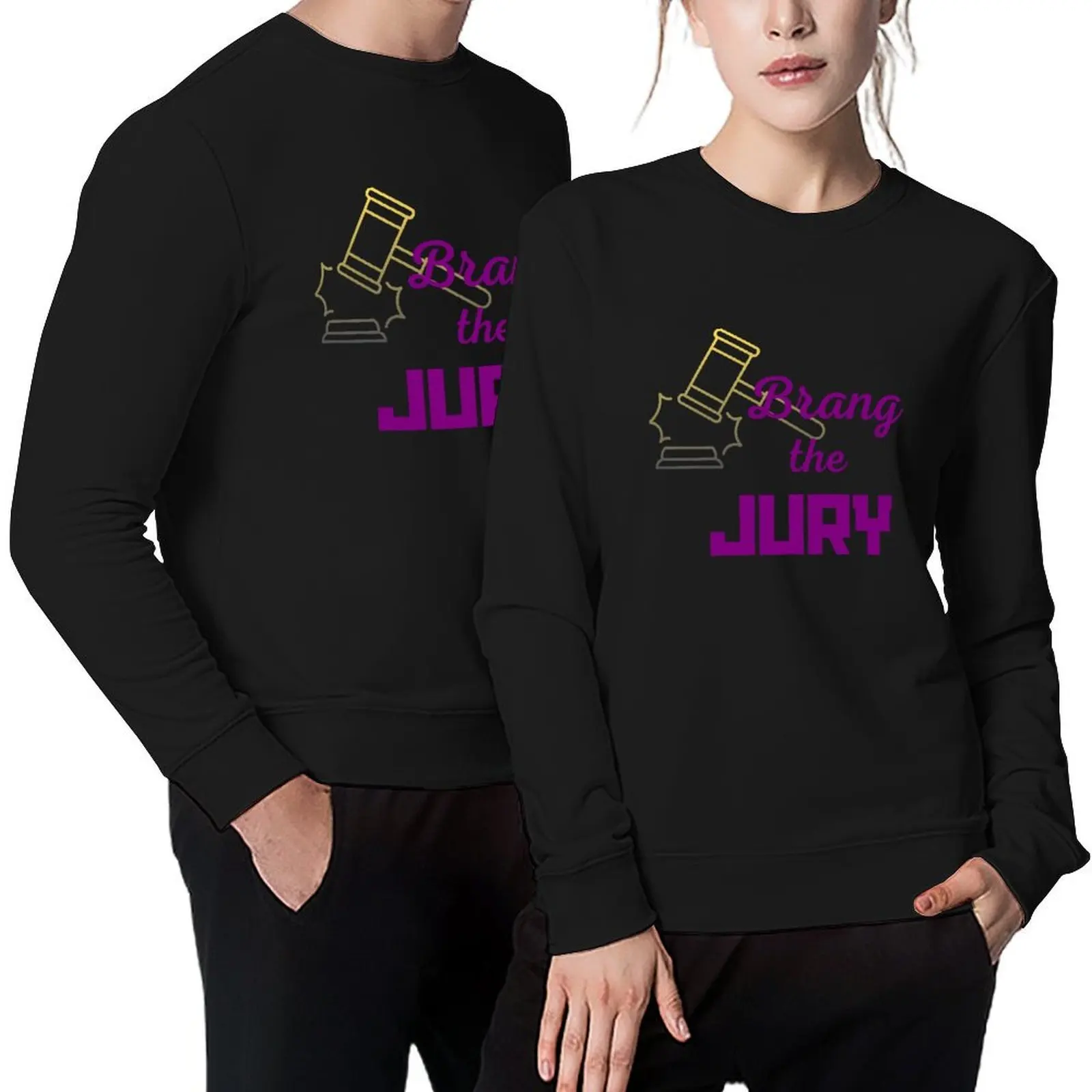 

LAW NERDS - BRANG THE JURY Pullover male clothes men's sweat-shirt set clothes for men fashion men anime sweatshirt