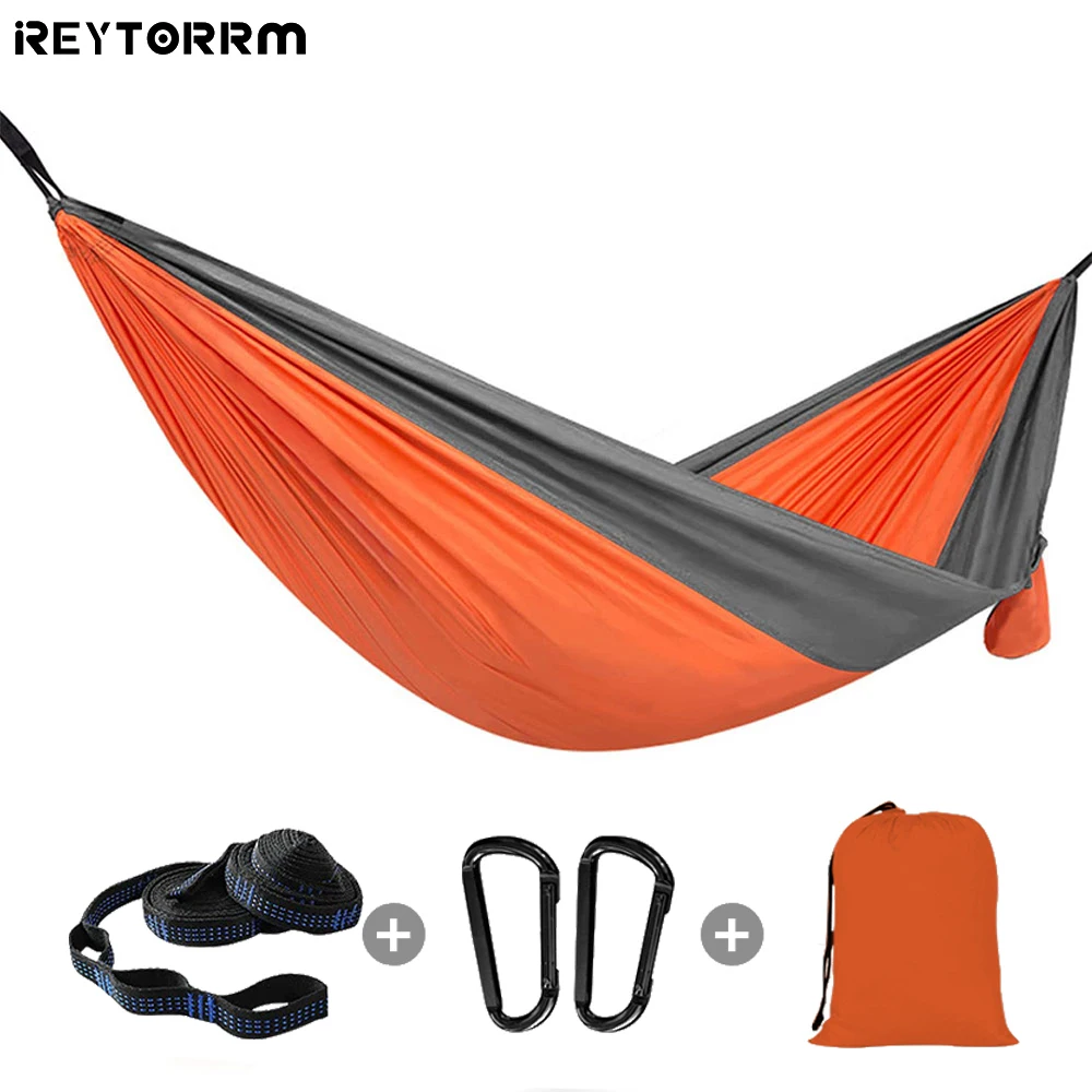 

Ultralight Parachute Hammock 210T Nylon Durable Portable Outdoor Hanging Hammock For Travel Camping Patio Double Person Hammock