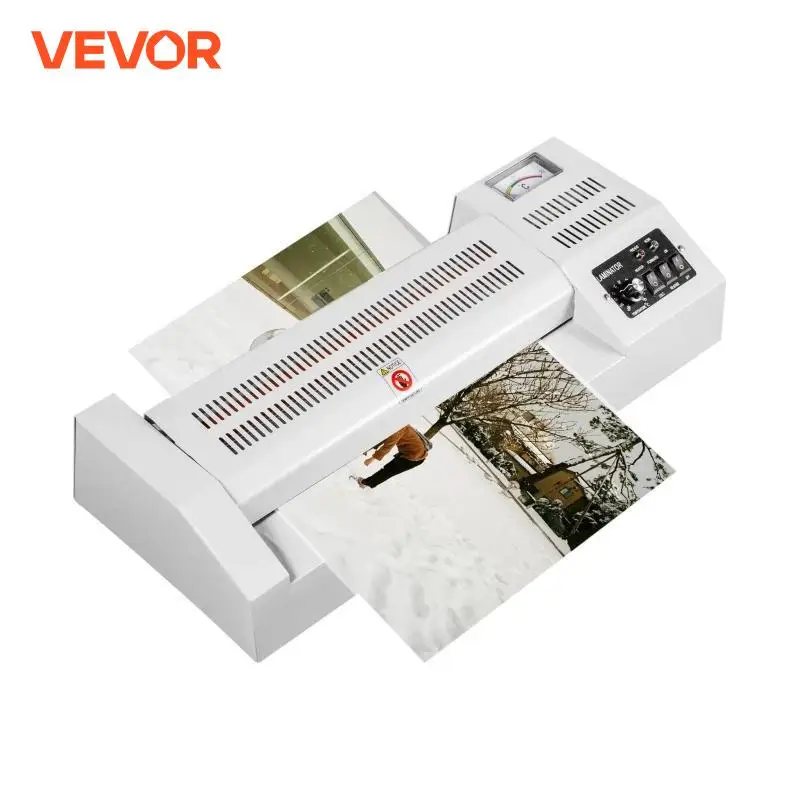 VEVOR A3 A4 Thermoplastic Sealer Machine Portable Laminator 4 Roller System for Lamination of Photos Files Postcards or Letters