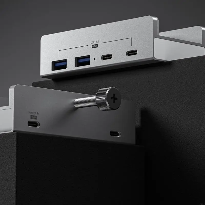 

R6FF 10 Гбит / с алюминиевый USB HUB USB 3.1 Владелец телефона Hub Multiple Extend Dock Splitter