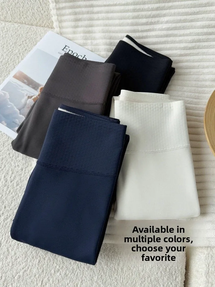 Pantalon de Yoga taille haute doublé en peau d'arche, vêtements d'extérieur pour femmes, sans étiquette, sans enroulement, chaud, amincissant, Long, décontracté