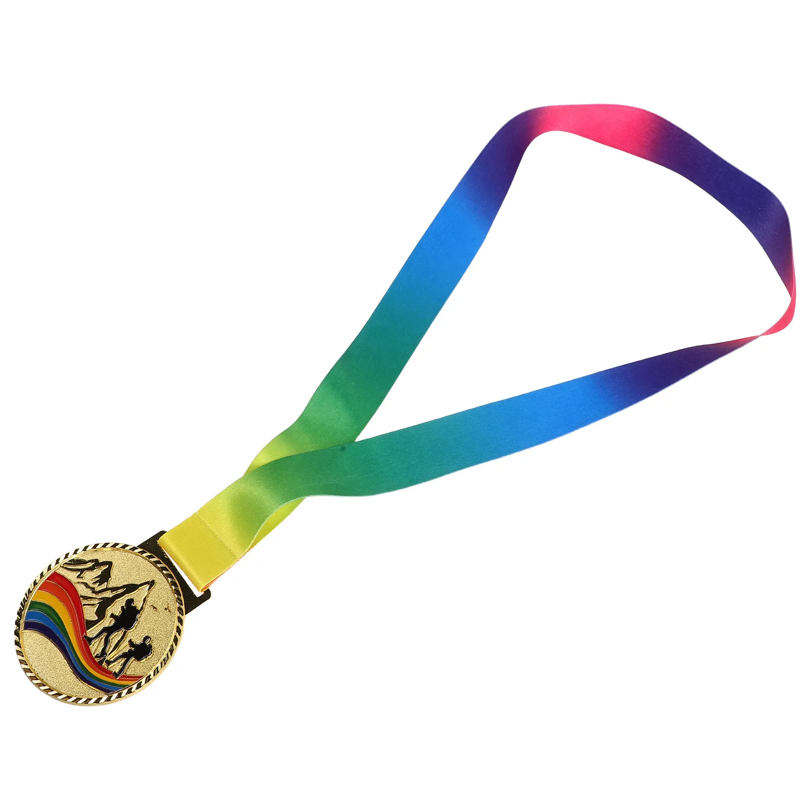 Award Medals For Mountain Climbing First Place Trophies Metal Winner Prize Medals With Neck Ribbons Kids Neck Medals Award