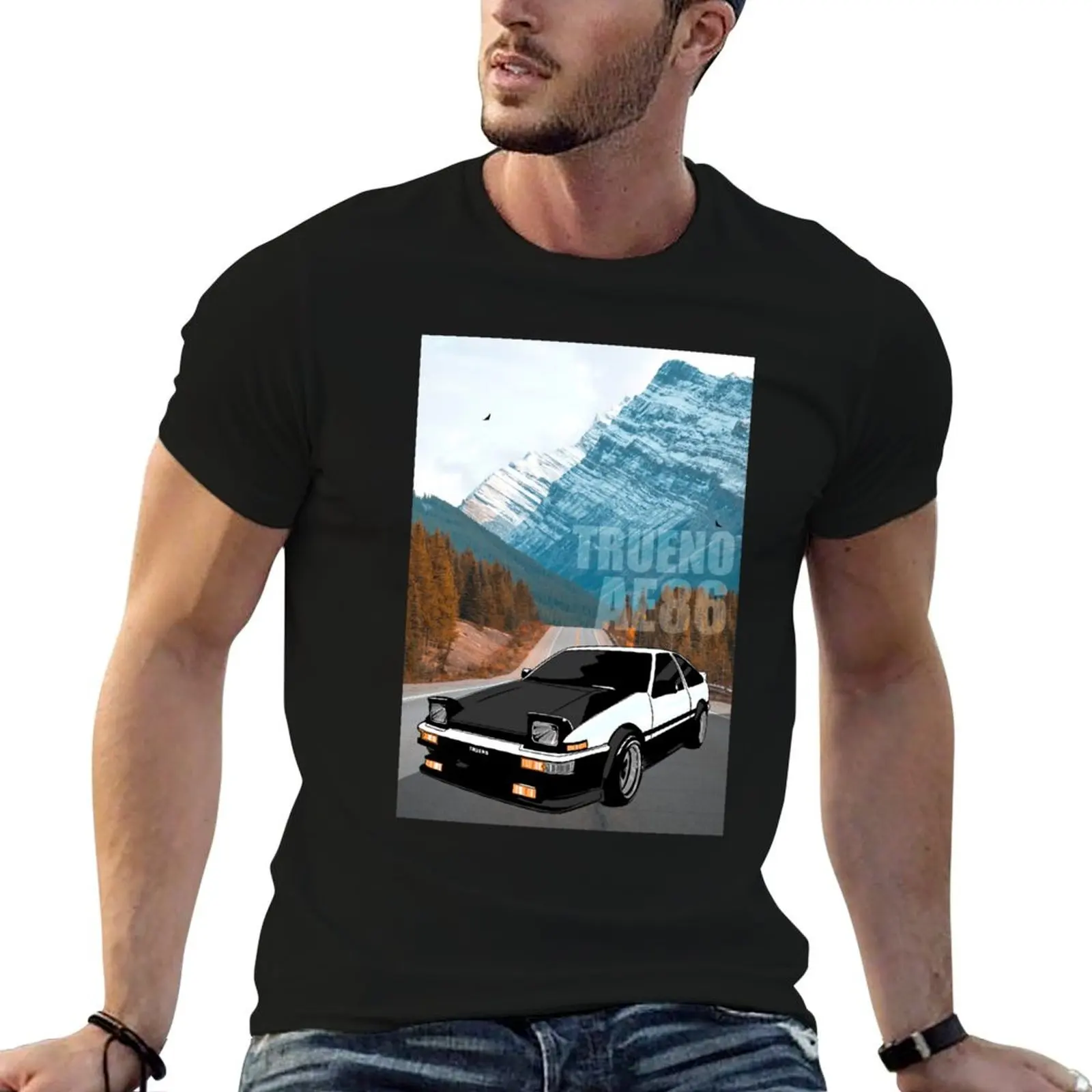 

Trueno AE86 T-Shirt man graphic t shirt t shirts for man cotton t shirts designer T-Shirt