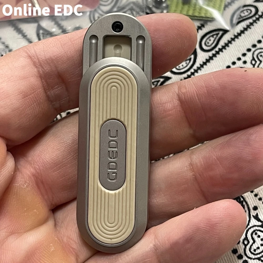 Pré-instalado gdedc 3o aniversário slider fidget slider de aço inoxidável peek push slider alívio do estresse brinquedo brinquedos adultos