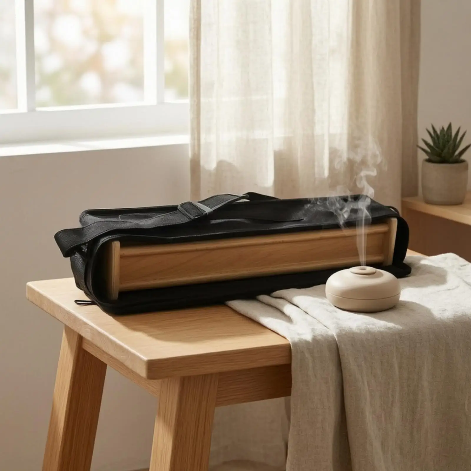 Rain Sound Simulator Long Birch Rain Maker Ambient Rain Music Instrument with Bag for Sound Therapy