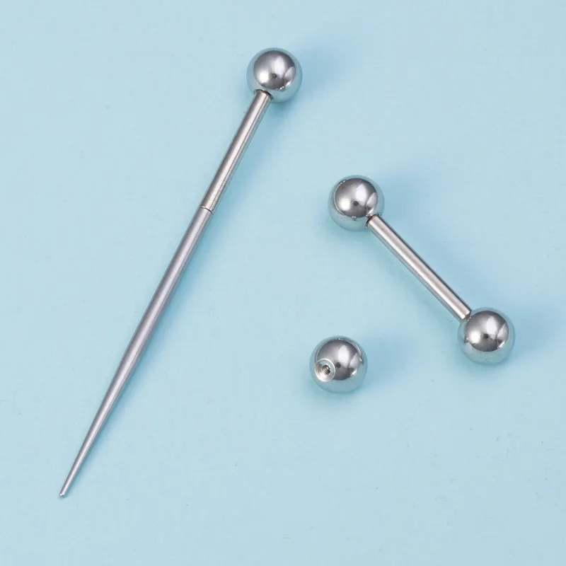 Chirurgenstahl-Körperpiercing-Werkzeug-Set, professionelle Nadeln, Klemmzange, Handschuhe, Zugstift, Werkzeug für Lippen, Nase, Nabelpiercing-Set, Schmuck – Detail 10