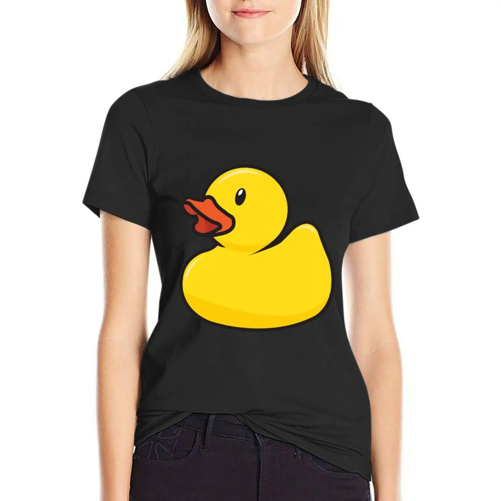 

Синяя футболка Rubber Duck in Baby с животным принтом, быстросохнущая, эстетичная одежда, женская мода
