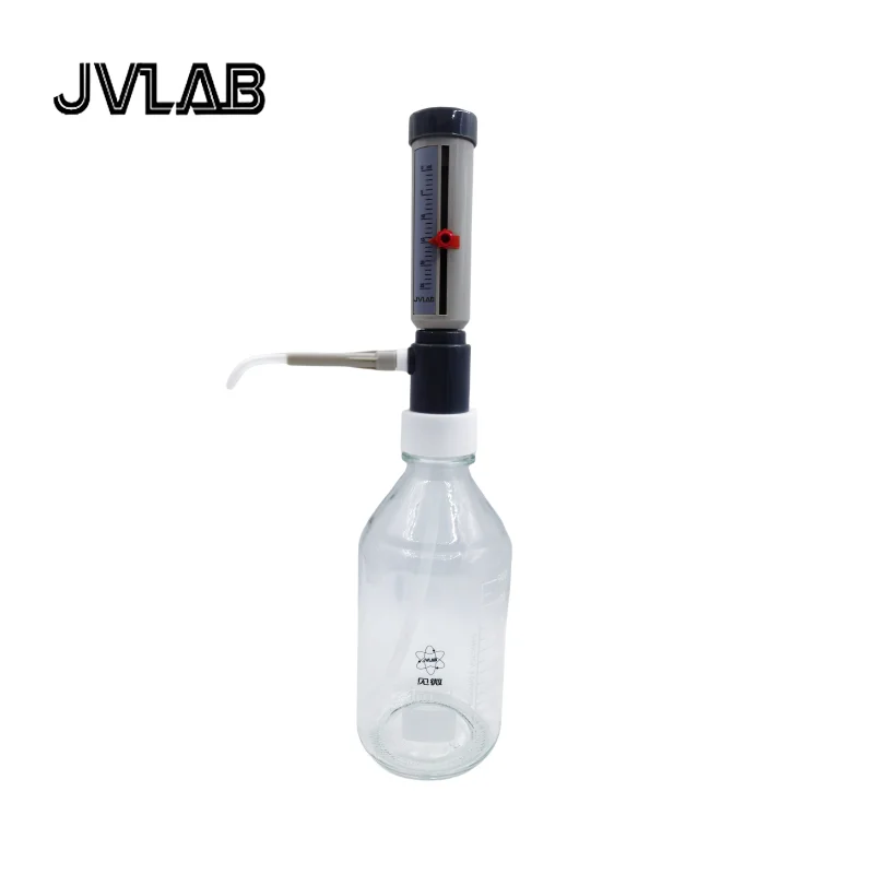 Lab Bottle Top Dispenser Economic Dispenser Sleeve Type 0-25 ml Adjustable Liquid Adder Semi-automatic Liquid Dispenser