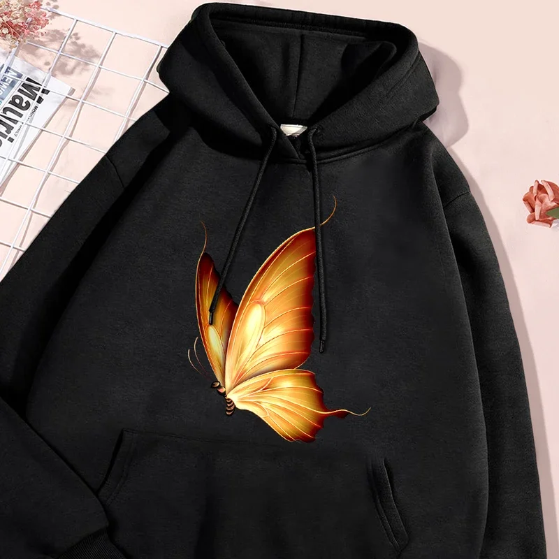 Real butterfly print MEN'S hoodies fashion casual hoodie hip hop S-XXL hoody cartoons high quality sportswears womens