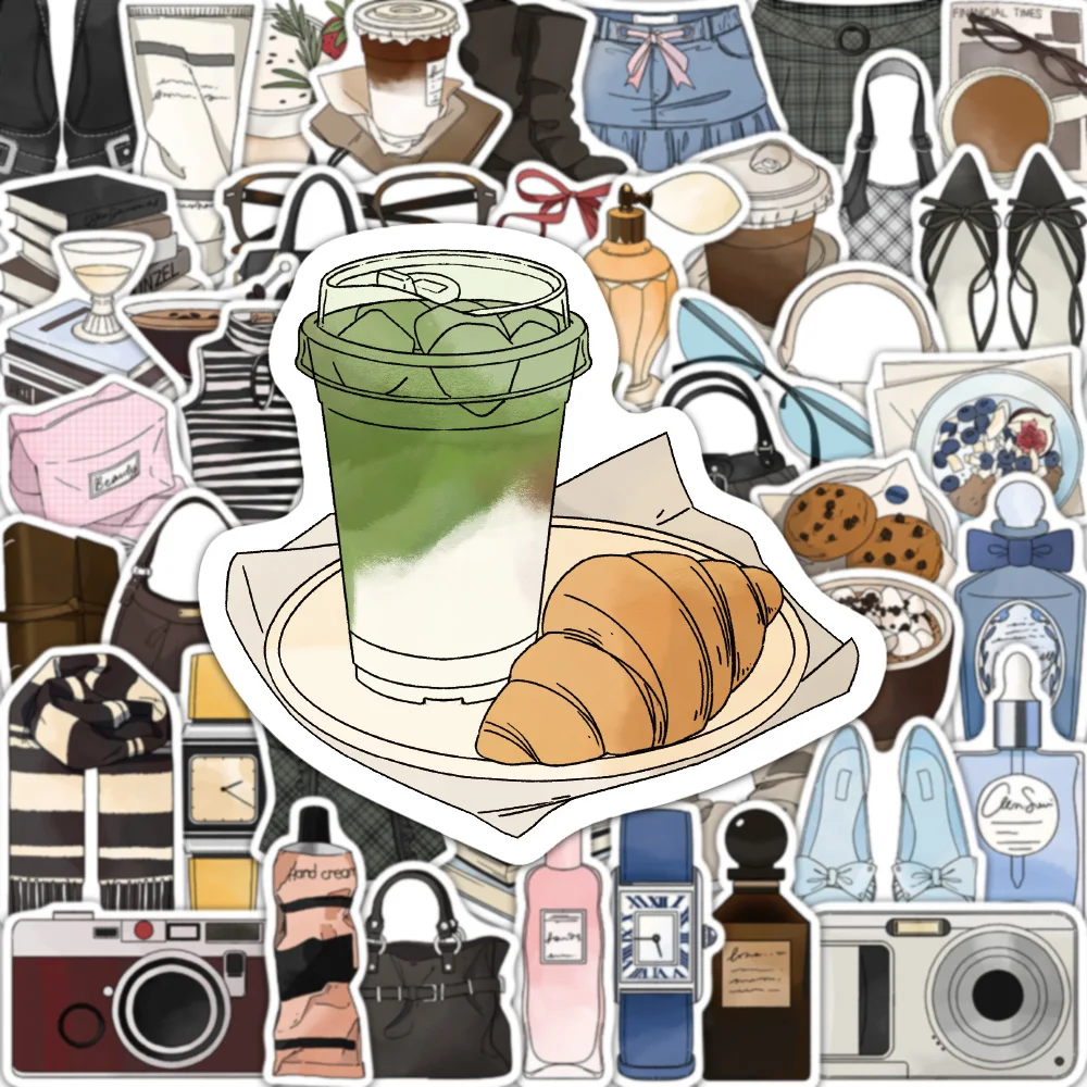 Women'S Fashion Vogue - 50Pcs Fashion Girl Aesthetic Stickers Vogue