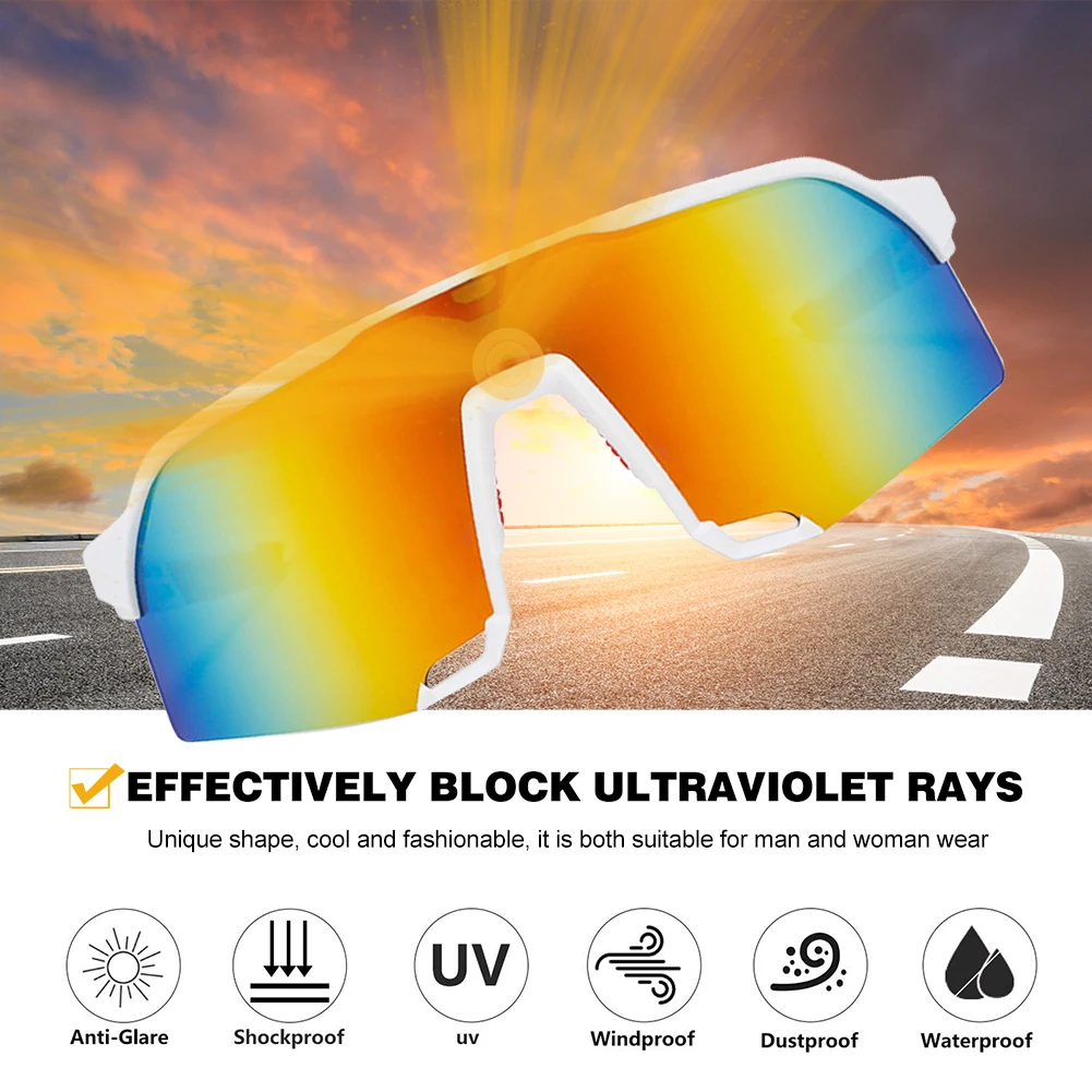 UV400 Cycling Road Bike Riding Glasses MTB Polarized Lens Men Women Windproof Bicycle Outdoor Sport Sunglasses Eyewear Goggles