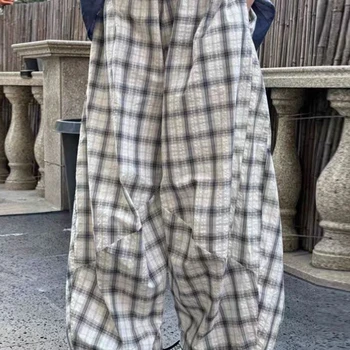 Juleya - Femme Jambe Large Pantalons - Mode Couleur Unie Lâche Pantalon