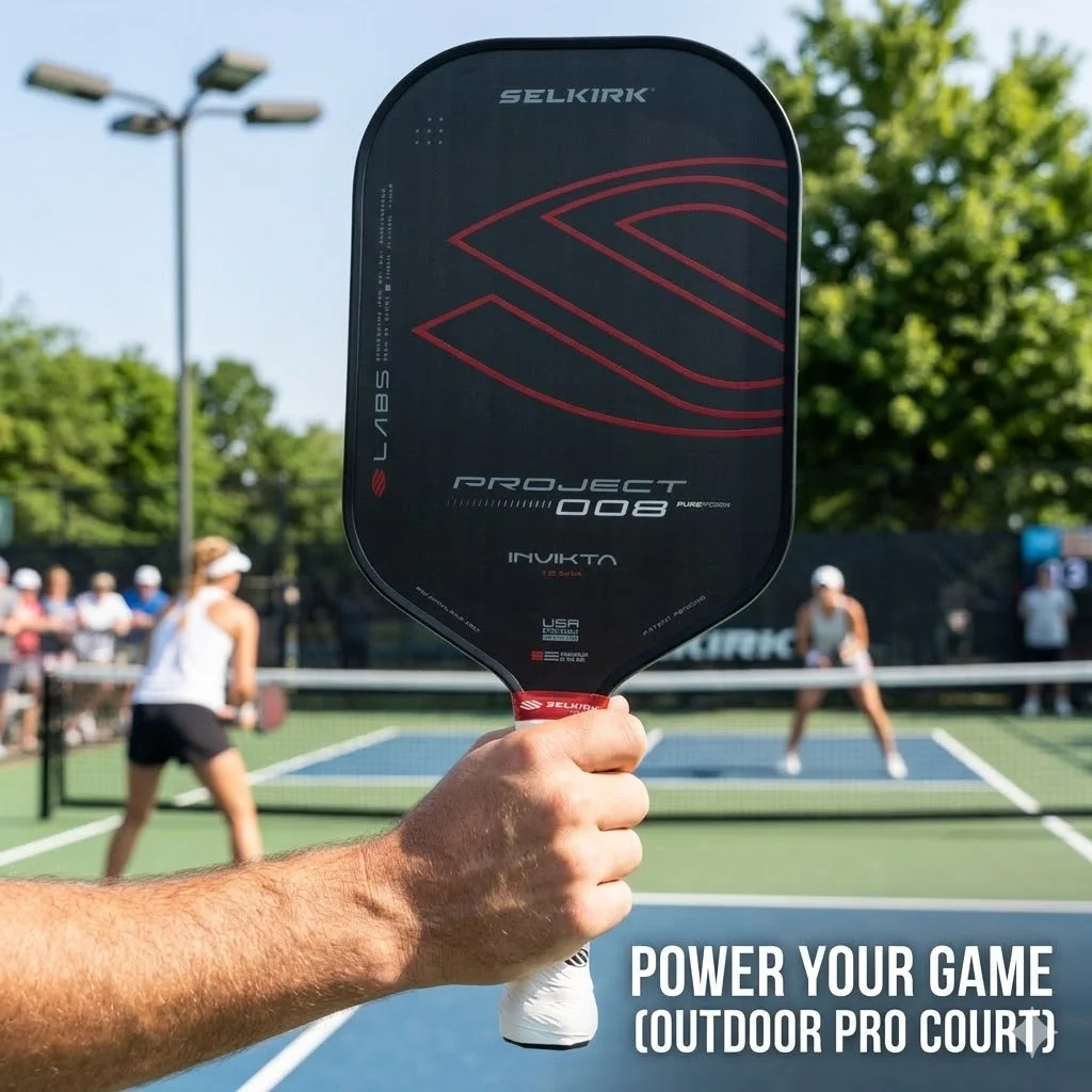 

Selkirk Invikta Project 008 Pickleball Paddle T700 Raw Carbon Fiber High Spin Control Large Sweet Spot USAP Approved Pro Racket