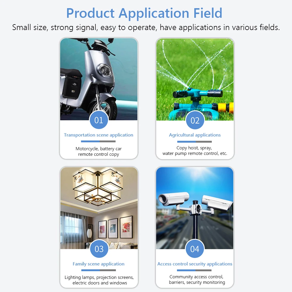 1/2Pcs Clone Learning Code Car Key 315/433MHZ Electric Garage Door Opener 4 Keys