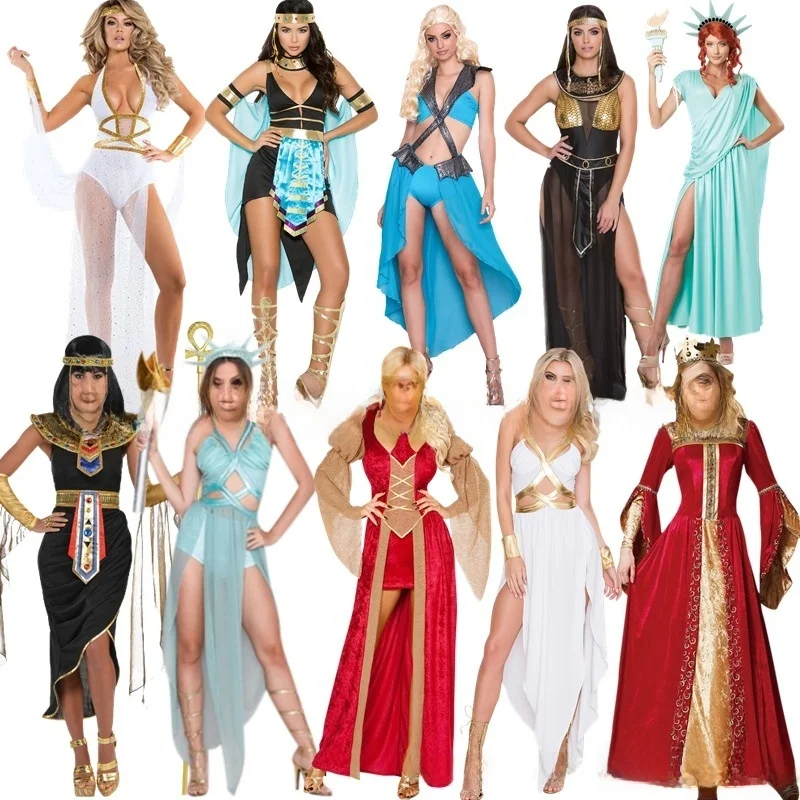 

loween Stage Performance Costume New Adult Queen Cosplay Queen Dr up Clothes Chinese Production 2025 Spring Season