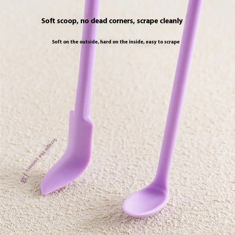 メイクアップスパチュラ シリコンスパチュラセット ミニ小型スパチュラ 食品ボトル用 ビューティースパチュラ 小さなローションジャー スクレーパー マックの残りを取るため