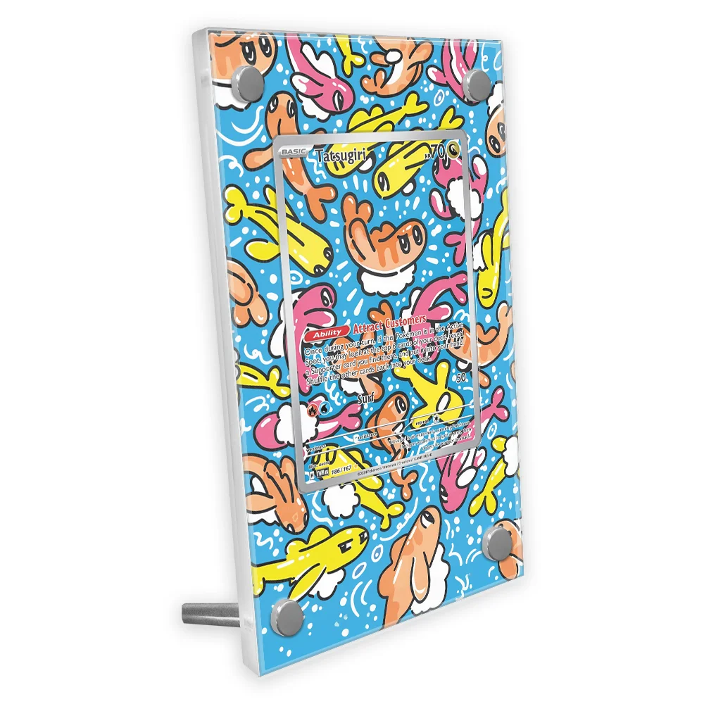 

Pokemon SV6 Anime Tatsugiri Card Extended Art Display Case Collection Card Extended Painting Psa Display Rack Excluding