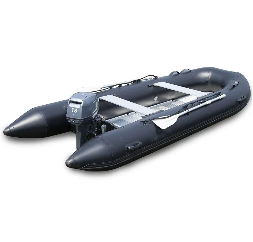 Wholesale Price 3.6 m Inflatable Boat 0.9 mm PVC High Pressure air Pipe and Aluminum Floor Fishing Boat