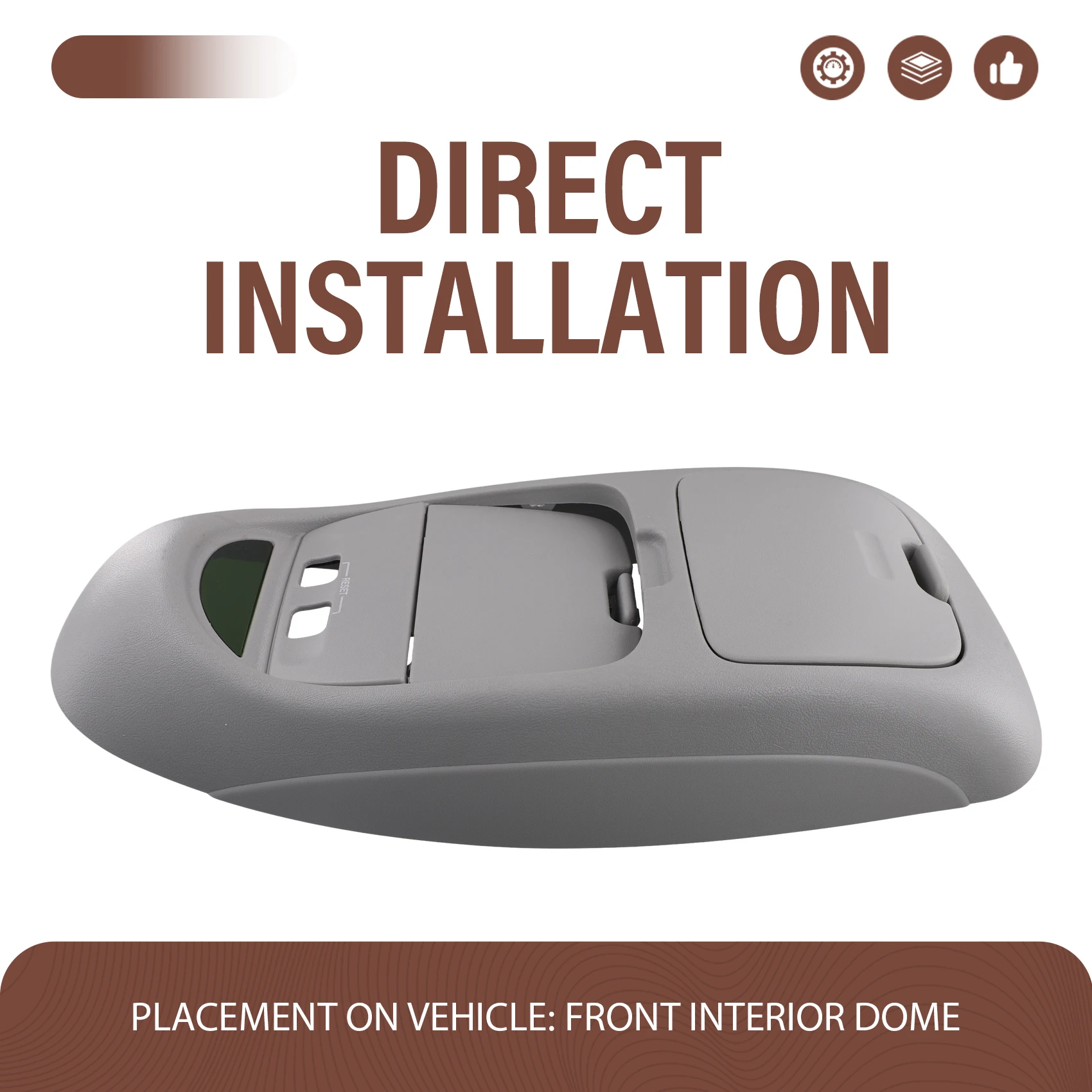 

New 2C3Z-25519A70-AAC New Overhead Console For Ford 2002-2004 F-250 F-350 F-450 F-550 Super Duty