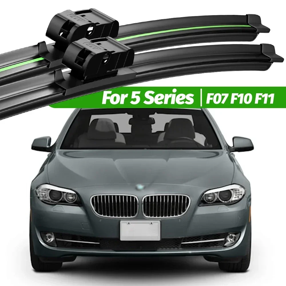 For BMW 5 Series F07 F10 F11 2010-2016 2pcs Front Windshield Wiper Blades 2011 2012 2013 2014 2015 Windscreen Window Accessories