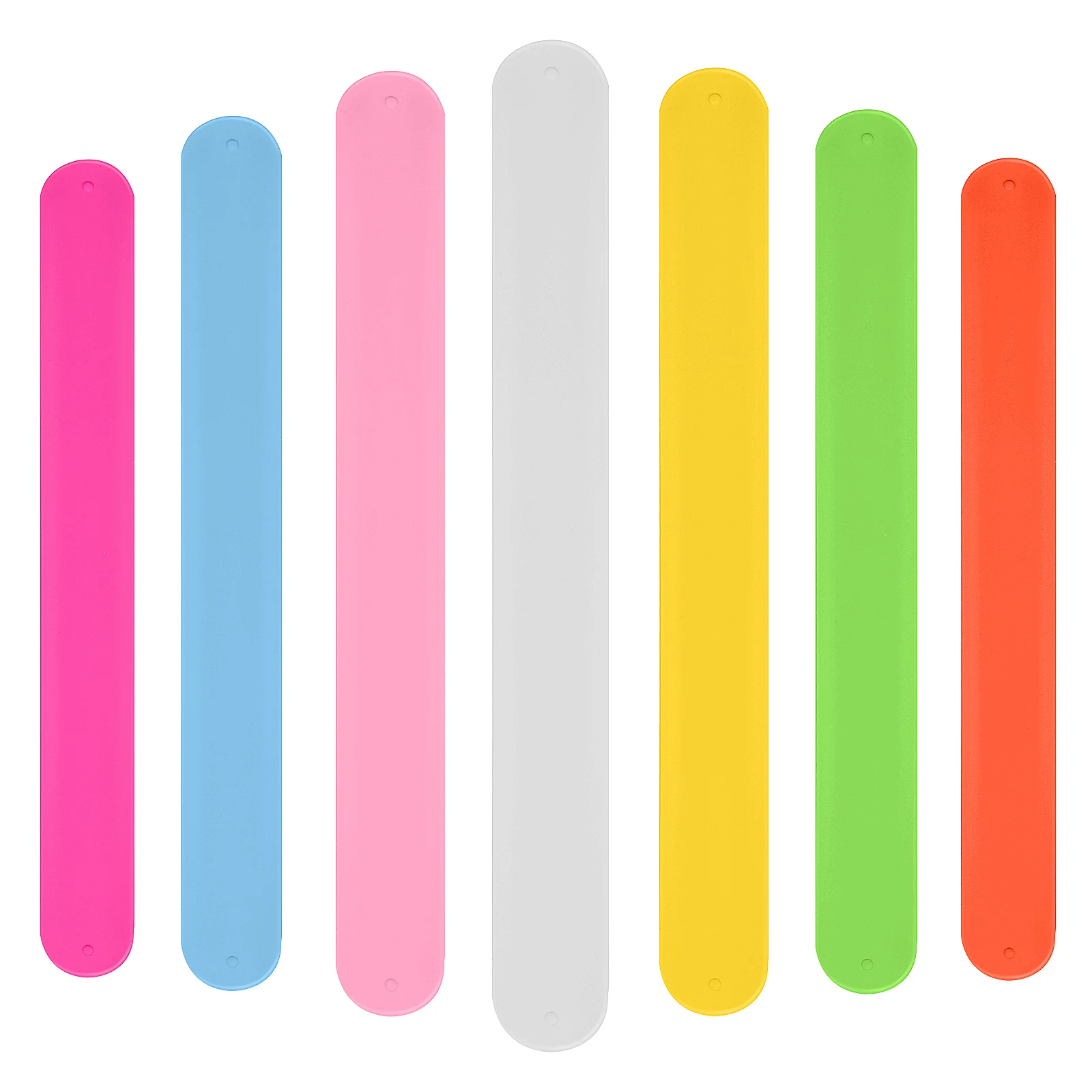 

36pcs Slap Bracelets Kids Bangles Toy Birthday Party Favor Child Bands Wrist Wraps Silicone Bulk Pack Plain Snap Wristband