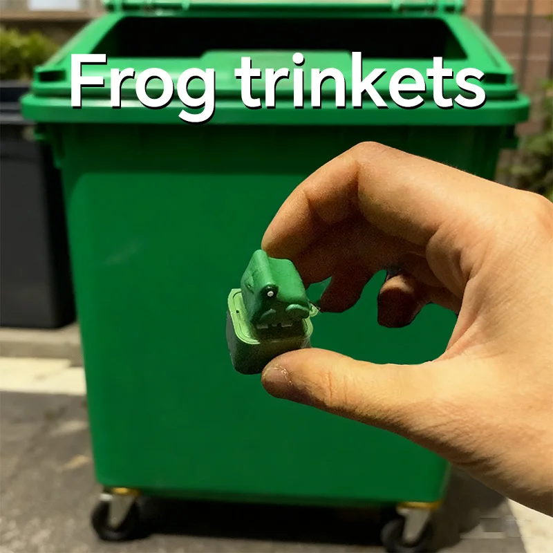 New Croaking Frog Fidget Pendant Keychain With Colorful Lights Rechargeable Stress Reliever Anxiety Sensory Funny Sound Button