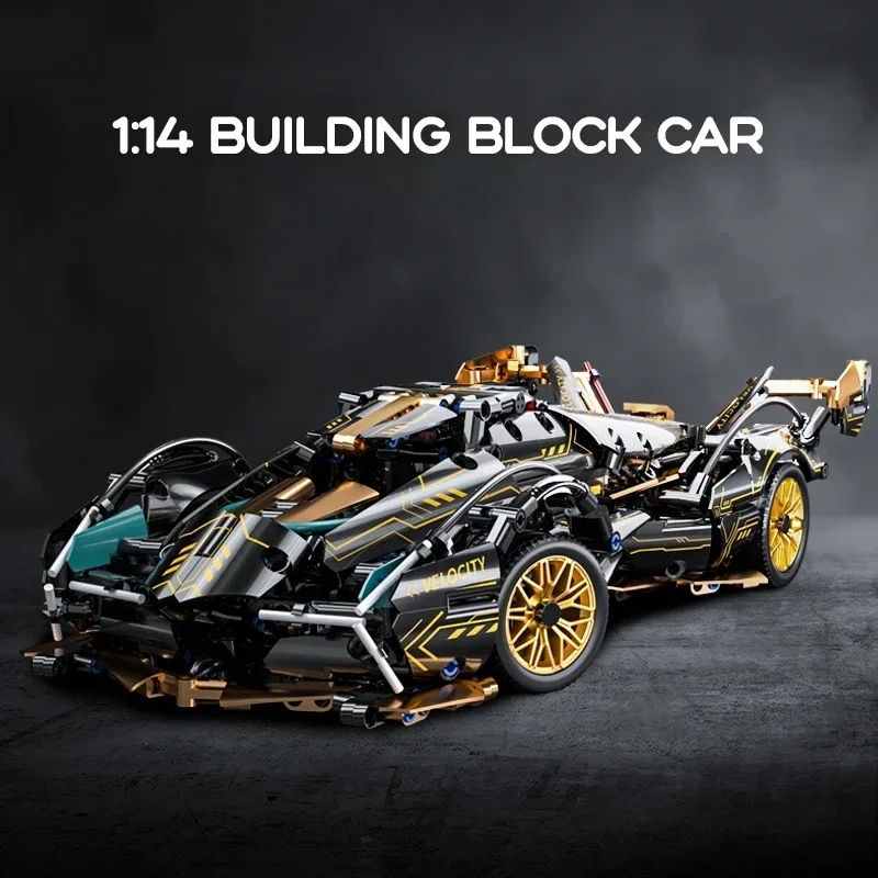 F1racing 1:14 Building Block Car Cool Technology Design Optional Power Group Birthday Christmas Gift for Friends or Kids