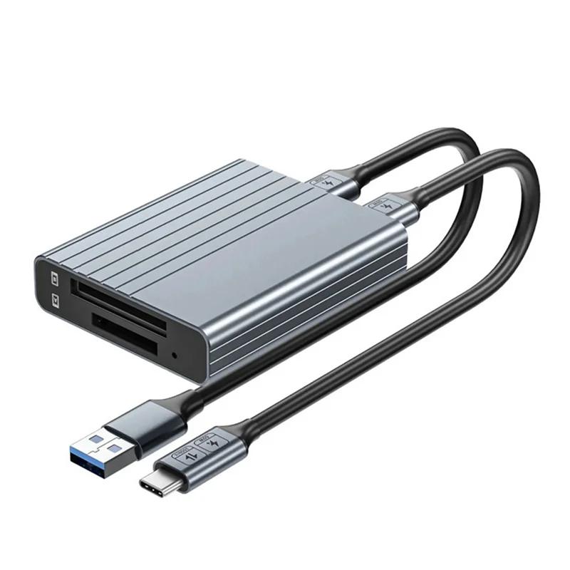 

VO-Cfexpress Memory Card Type B + Type A 2-In-1 USB 3.1 Gen2 10Gbps Card Reader Adapter Dual Slot With USB C / USB A