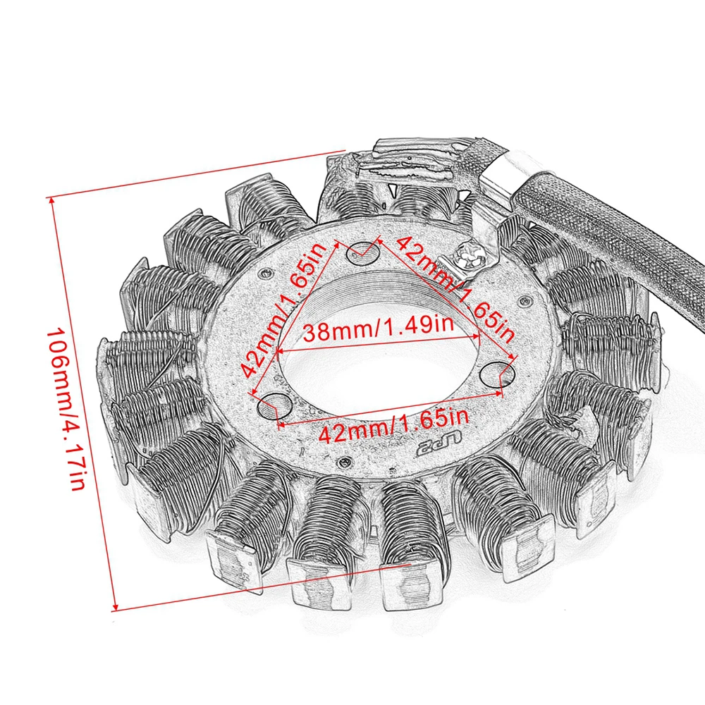 Statorspulen-Dichtungssatz + Reglergleichrichter für Suzuki GSXR600 GSXR750 GSX-R600 GSX-R750 GSX R600 R750 GSXR 600 750 2006–2007 – Detail 2