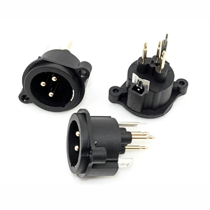 CT3-03HM 3-core 4-pin in-line male Cannon audio connector Cannon audio socket