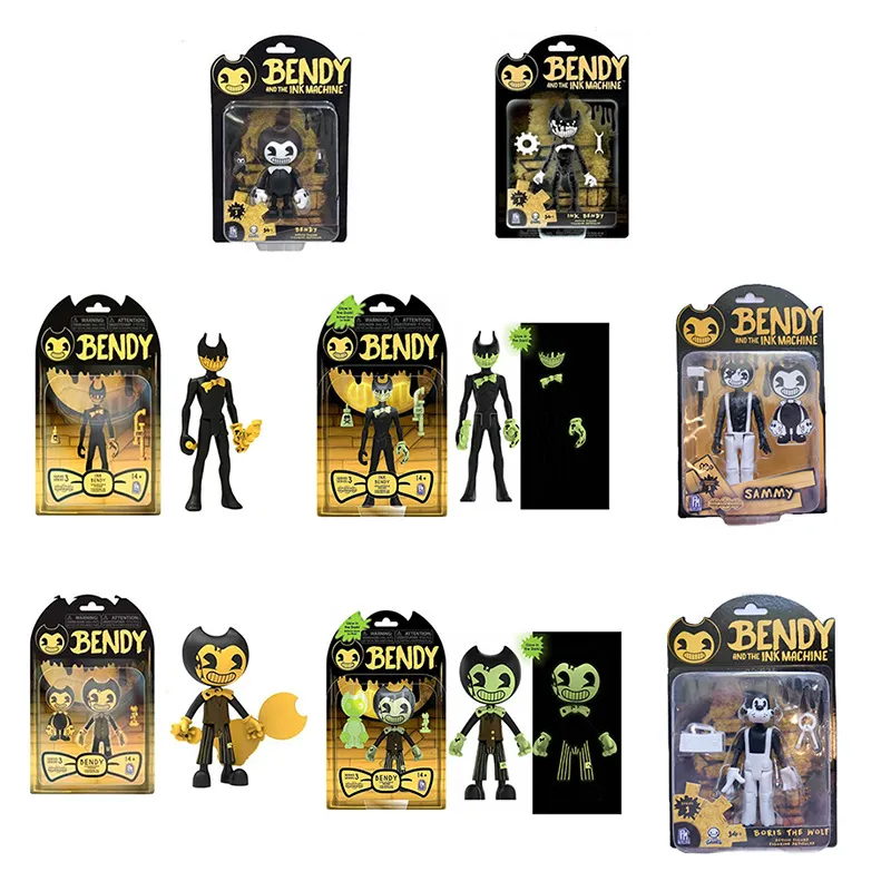 Game INK Bendy Sammy Boris the Wolf Characters Vinyl Figure Model Toys for Children