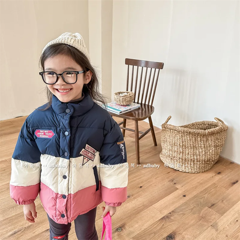 

‌2026 Winter Kids Clothing New Arrival Korean Style Children's Boys Girls Down Jacket Cold Weather Outerwear Warm Insulated Coat