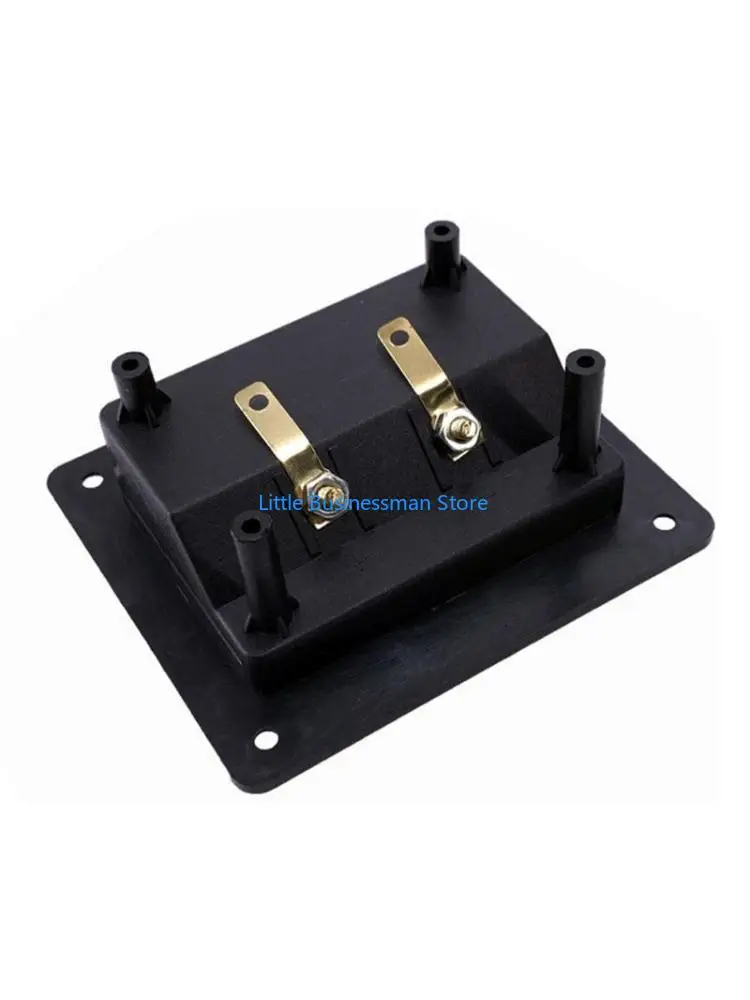 Square 2 Positions Junction Box Screw Clip Speaker Cabinet Binding Post M76A