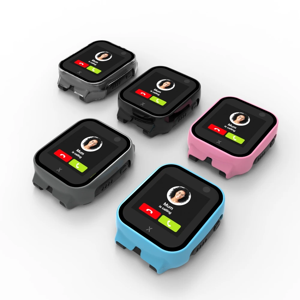 Hard Edge Shell Full Screen Glass Protector, Film Frame Case para Xplora X5 Play Criança Relógio Inteligente, capa protetora Acessórios