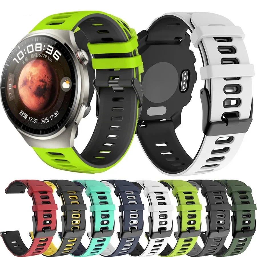 

22mm 20mm Silicone Strap for Huawei Watch 4-3 Pro/GT2/3 Samsung Galaxy Watch 6 5 4 Bracelet wristband for Amazfit GTR/GTS 4 Mini