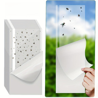10pcs, Window Fly Traps, Ready To Use Indoors Clear. Insect, Bugs, Fly & Fruit Fly Glue Adhesive Sticky Paper - Waterproof Easy