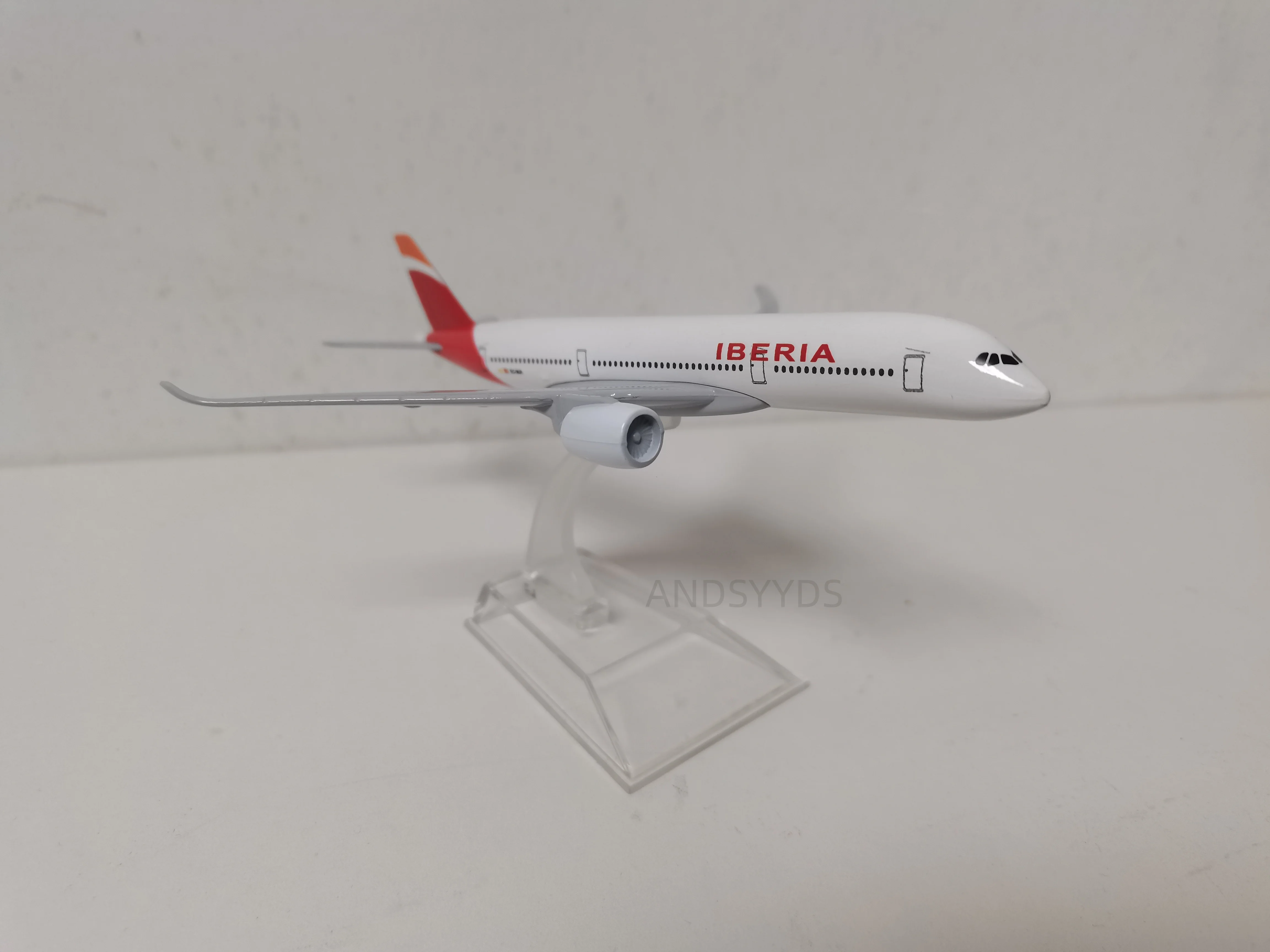 نموذج طائرة A350 إيبيريا الخطوط الجوية 16 سنتيمتر 1/400 مقياس 350 طائرة دييكاست سبيكة طائرة معدنية جمع نموذج أطقم