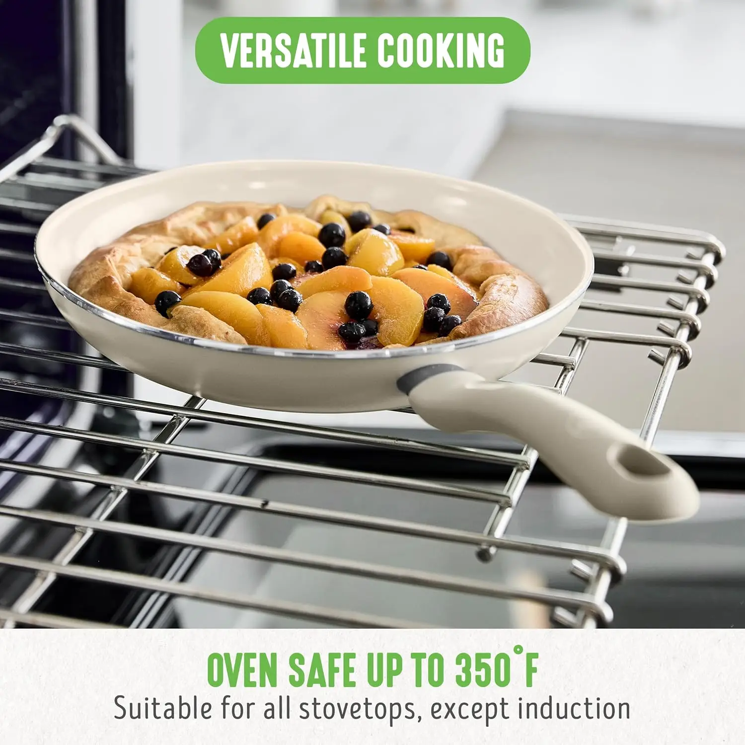 مجموعة أواني طهي ناعمة مكونة من 16 قطعة، سيراميك غير سامة خالية من مادة PFAS، قلي، صلصة، مقلي، أواني، أغطية زجاجية، تبقى رائعة #5