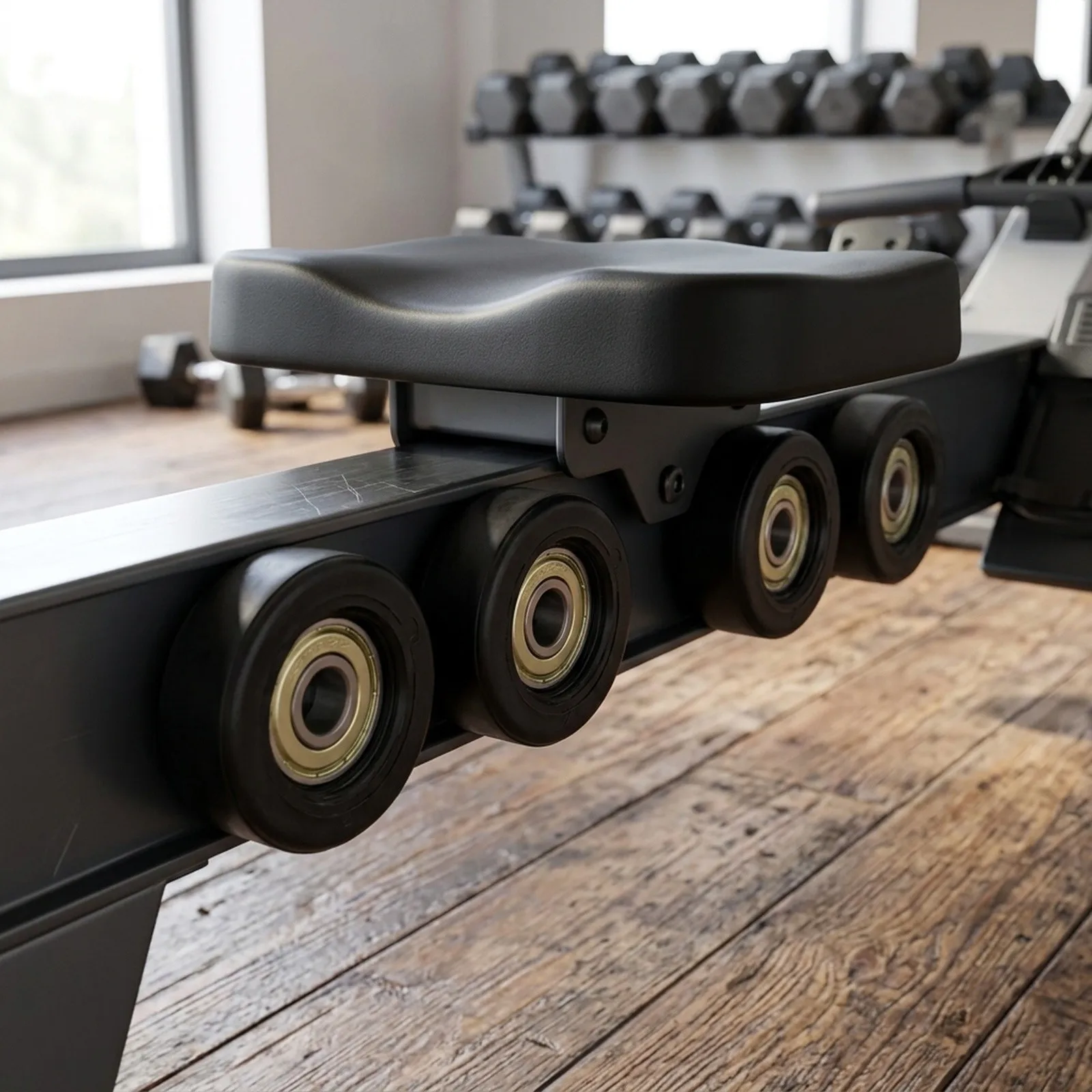 35.5mm Rowing Machine Wheels Compatible Gym Equipment Wheels Compatible With Multiple Equipment High-Strength Plastic Material
