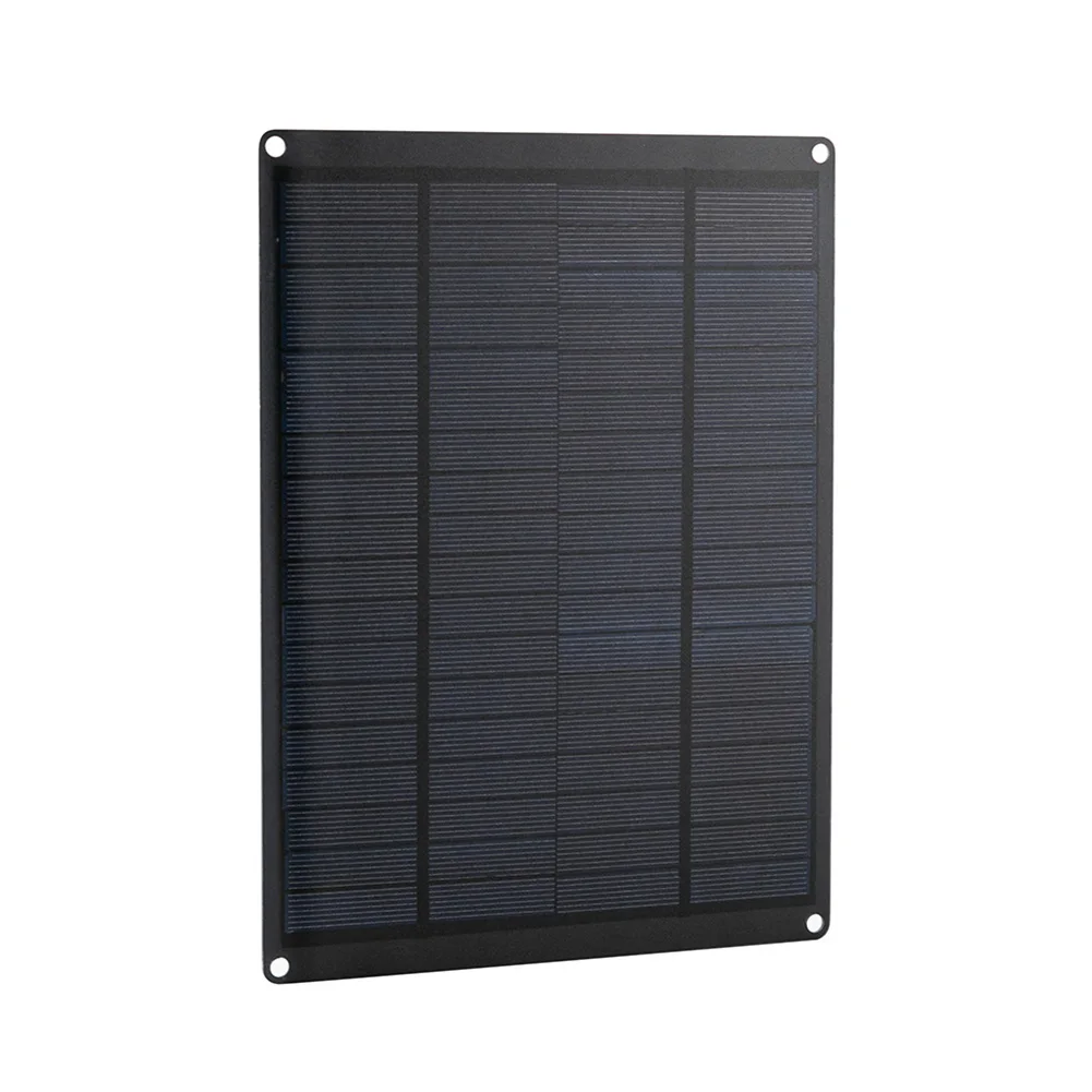 20W 5V For Solar Charging Panel with Clip and USB Port for 12V Vehicle Boat and Outdoor Electronic Devices 20W