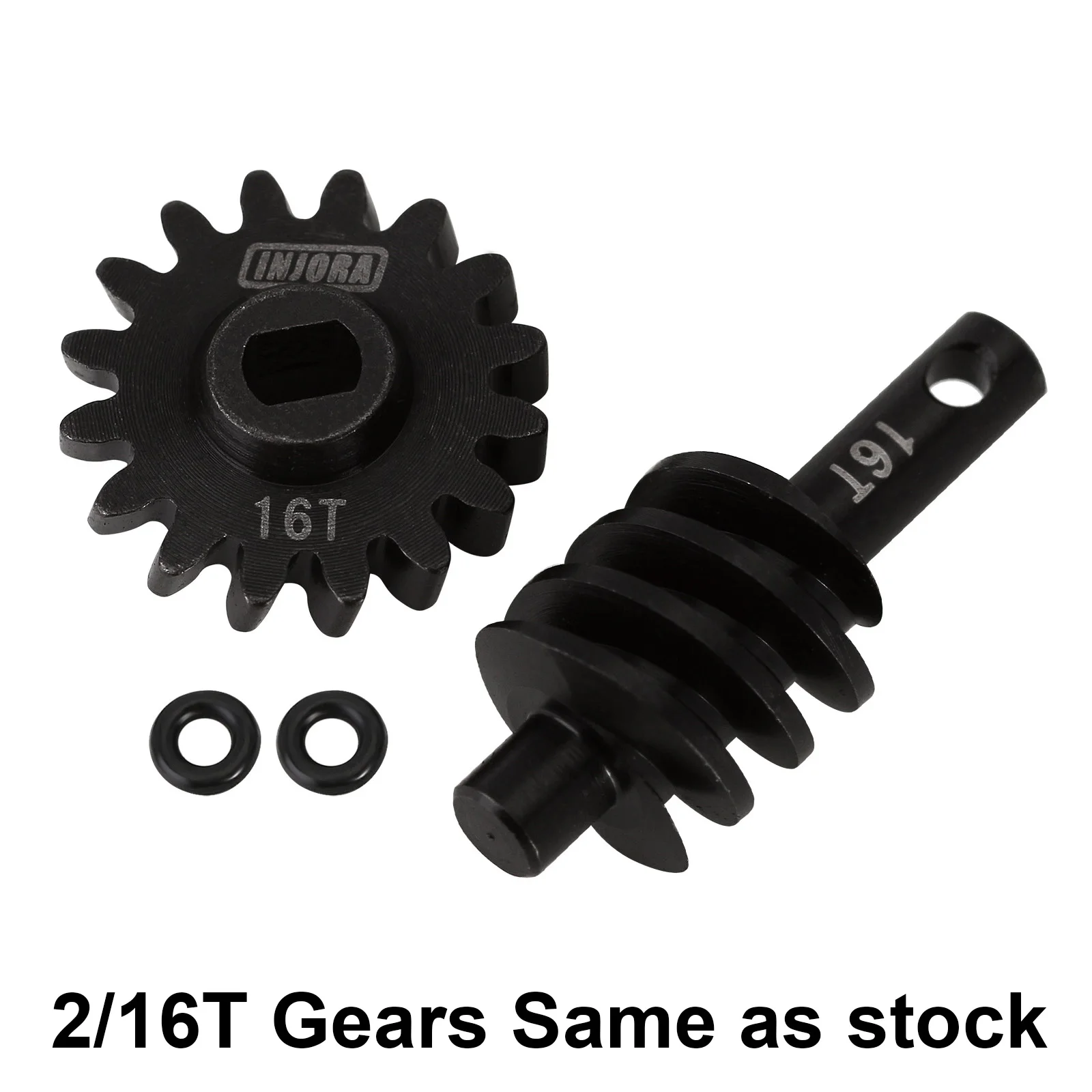 INJORA Overdrive Underdrive Schneckendifferentialachse Stahlgetriebe 12T 13T 14T 16T 18T für 1/24 RC Crawler Car Axial SCX24 Upgrade