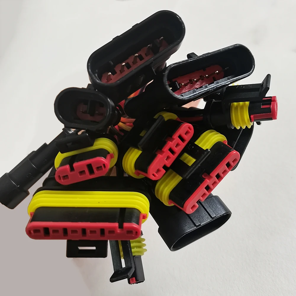 1 Stück 1 2 3 4 5 6 Pin Wasserdichter Elektrischer Auto-Steckverbinder Männlich Weiblich mit Kabelbaum für Auto, Schiff, E-Bike, Motorrad – Detail 4