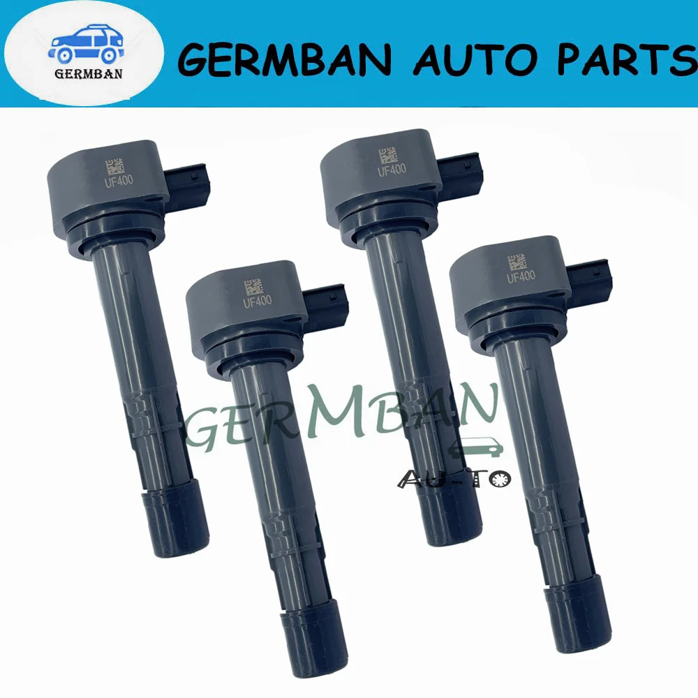 30520-PGK-A01 4PCS Ignition Coils  30520-PVF-A01 30520-PVJ-A01 for HONDA CIVIC PILOT RIDGELINE ACURA EL MDX 1.7-3.7L 2001-2009