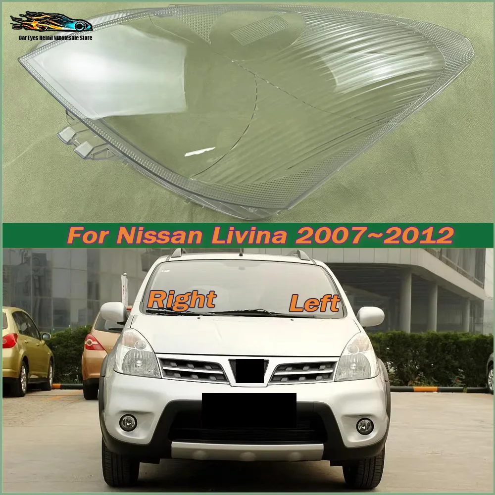 Front Headlamp Cover For Nissan 2007-2012 Livina Transparent Mask Lamp Shade Headlight Shell Lens Replace The Original Lampshade