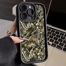 Forest Camouflage Simple Phone Case for Xiaomi Redmi Note 14 13 12 Pro Plus 4G 5G 14C 13C 12C 11 11S 10 10S 12S Shockproof Cover