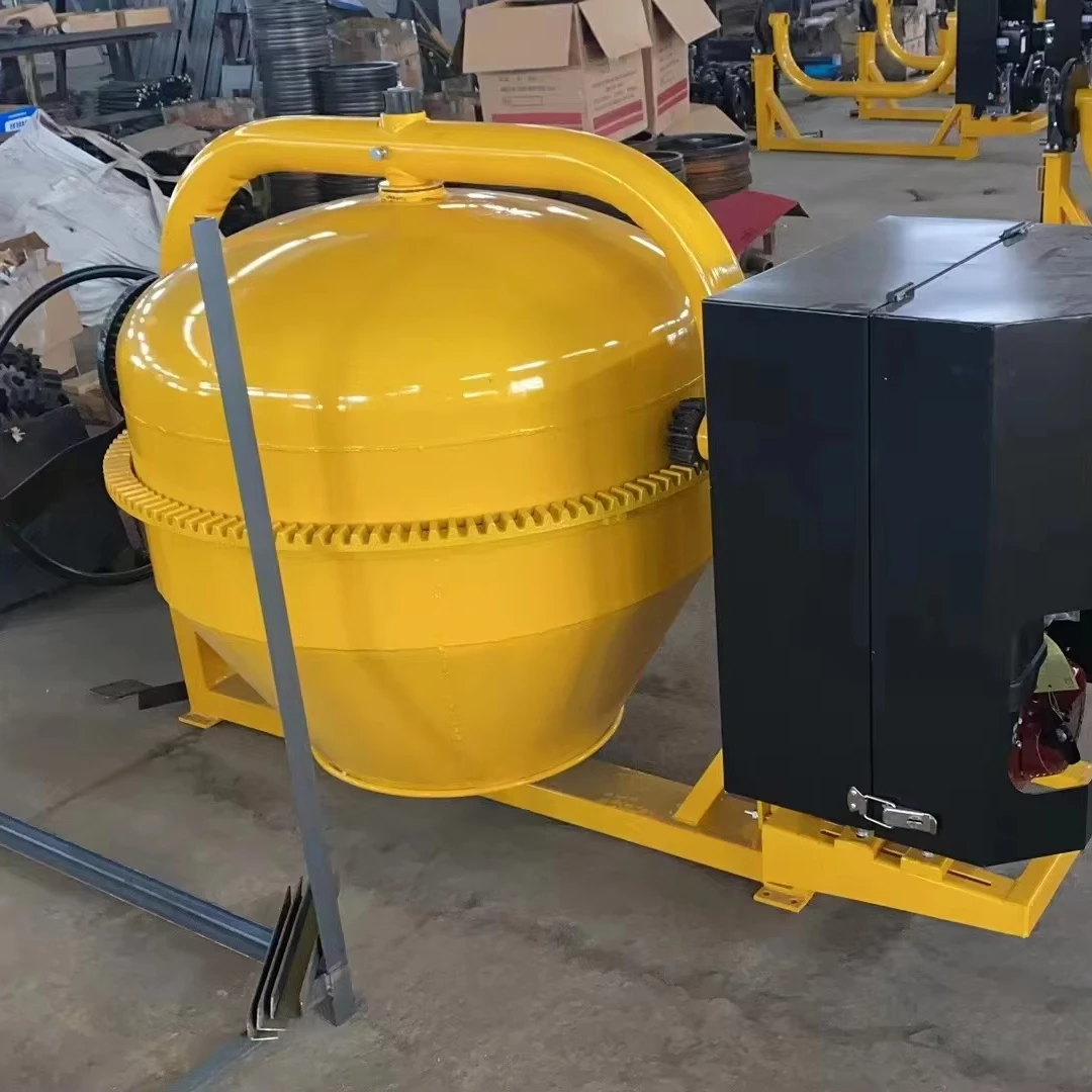 Portable 350l/500l Mobile Cement Mortar Construction Machinery Mixer Small Four Wheel Concrete Mixer